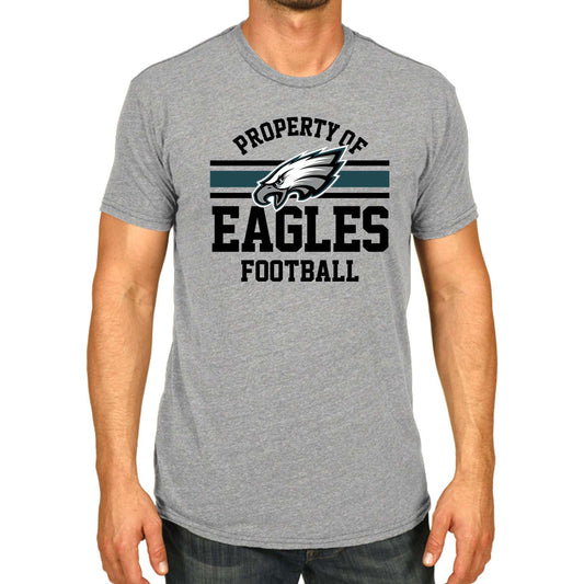 Philadelphia Eagles NFL Adult Property Of T-Shirt - Sport Gray