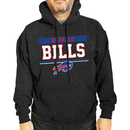 Buffalo Bills NFL Adult Gameday Charcoal Hooded Sweatshirt - Charcoal