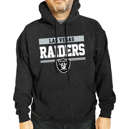 Las Vegas Raiders NFL Adult Gameday Charcoal Hooded Sweatshirt - Charcoal