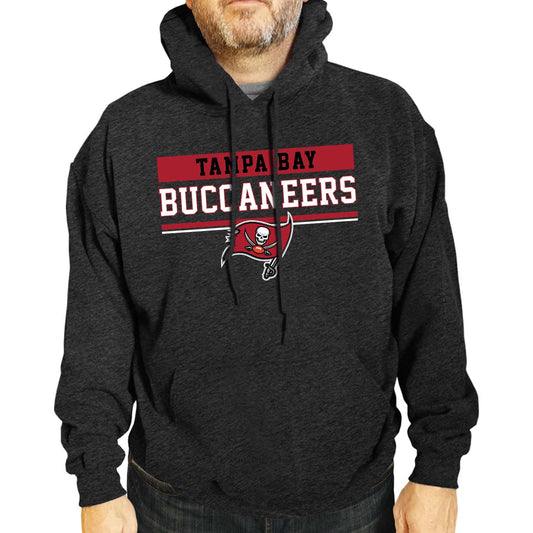 Tampa Bay Buccaneers NFL Adult Gameday Charcoal Hooded Sweatshirt - Charcoal