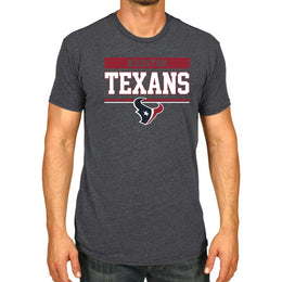 Houston Texans NFL Adult Team Block Tagless T-Shirt - Charcoal
