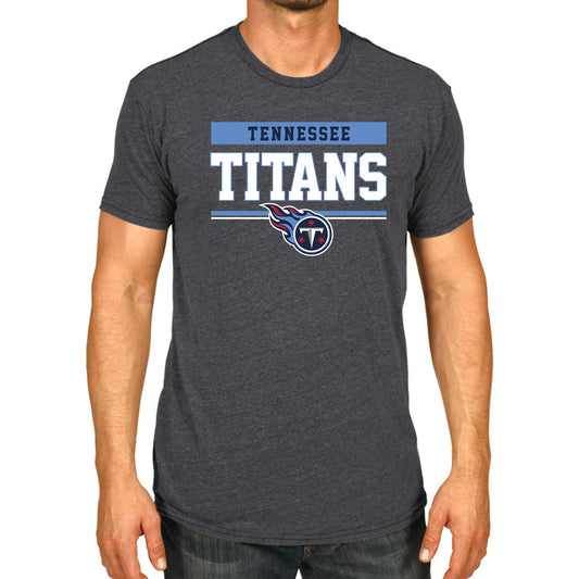 Tennessee Titans NFL Adult Team Block Tagless T-Shirt - Charcoal