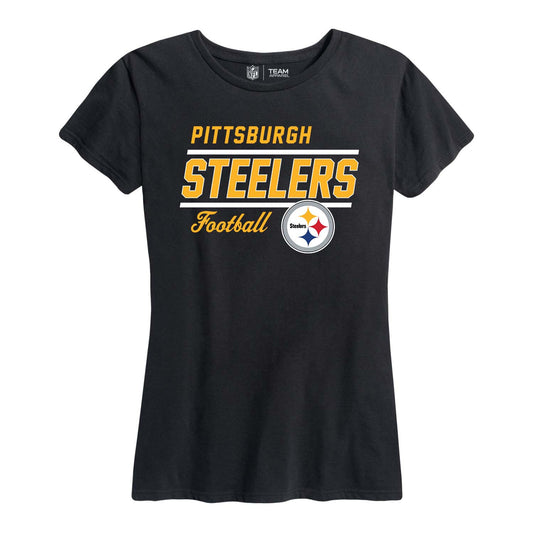 Pittsburgh Steelers NFL Gameday Women's Relaxed Fit T-shirt - Black