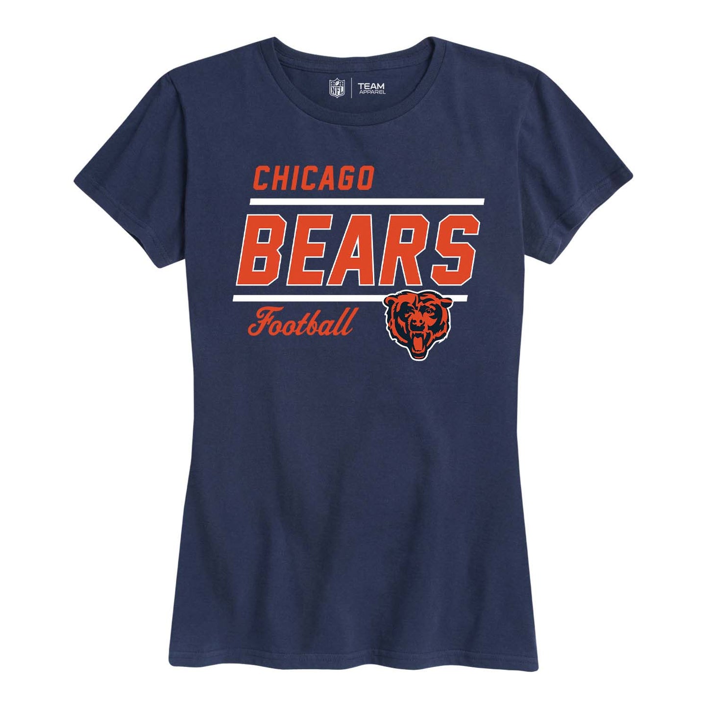 Chicago Bears NFL Gameday Women's Relaxed Fit T-shirt - Navy