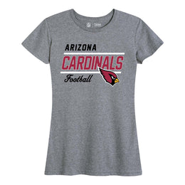 Arizona Cardinals NFL Womens Plus Size Relaxed Fit T-Shirt - Gray