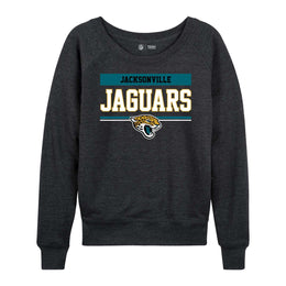 Jacksonville Jaguars NFL Womens Charcoal Crew Neck Football Apparel - Charcoal