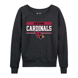 Arizona Cardinals NFL Women's Plus Size Team Block Charcoal Crewneck - Charcoal
