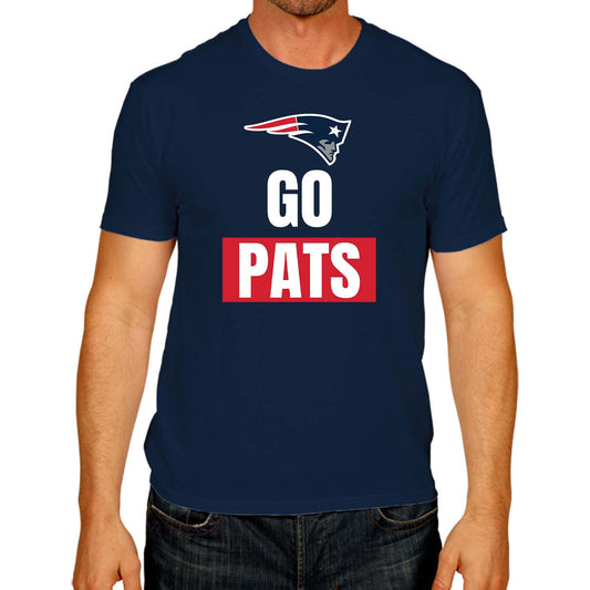 New England Patriots NFL Adult Team Slogan Unisex T-Shirt - Navy