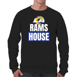 Los Angeles Rams NFL Adult Slogan Crewneck Sweatshirt - Black