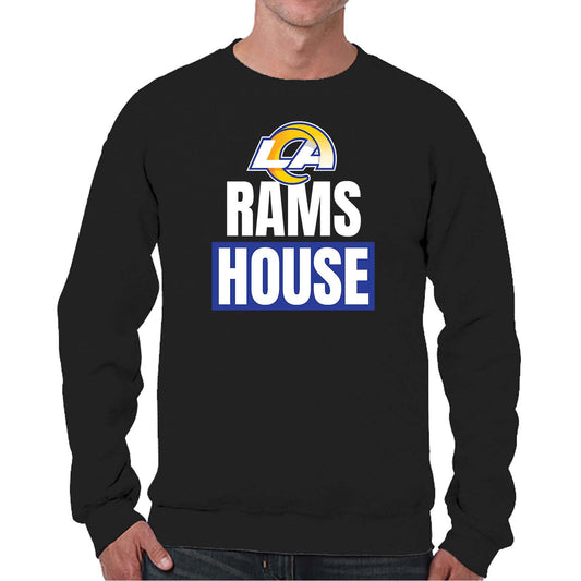 Los Angeles Rams NFL Adult Slogan Crewneck Sweatshirt - Black