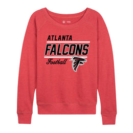 Atlanta Falcons NFL Womens Crew Neck Light Weight - Red