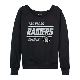 Las Vegas Raiders NFL Womens Crew Neck Light Weight - Black