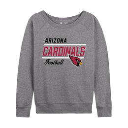 Arizona Cardinals NFL Womens Crew Neck Light Weight - Sport Gray