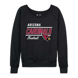 Arizona Cardinals NFL Womens Crew Neck Light Weight - Black