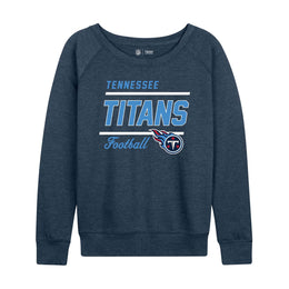 Tennessee Titans NFL Womens Crew Neck Light Weight - Navy