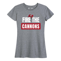 Tampa Bay Buccaneers NFL Womens Team Slogan Short Sleeve Tshirt - Sport Gray
