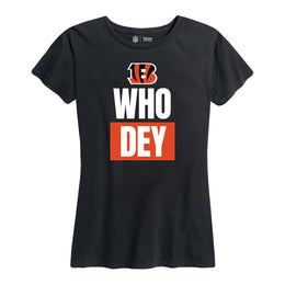 Cincinnati Bengals NFL Womens Plus Size Team Slogan Short Sleeve T-Shirt - Black