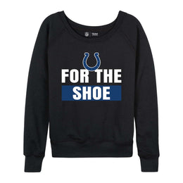 Indianapolis Colts NFL Womens Team Slogan Crew Neck - Black