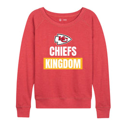 Kansas City Chiefs NFL Womens Team Slogan Crew Neck - Red