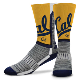 Cal Golden Bears NCAA Adult State and University Crew Socks - Yellow