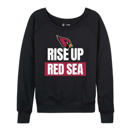 Arizona Cardinals NFL Womens Plus Size Team Slogan Crew Neck - Black