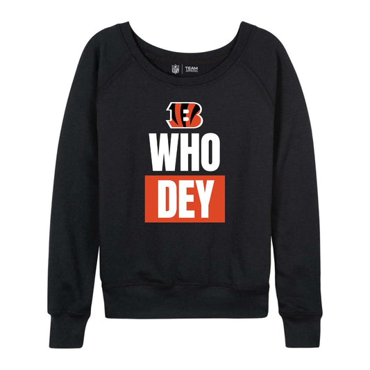 Cincinnati Bengals NFL Womens Plus Size Team Slogan Crew Neck - Black