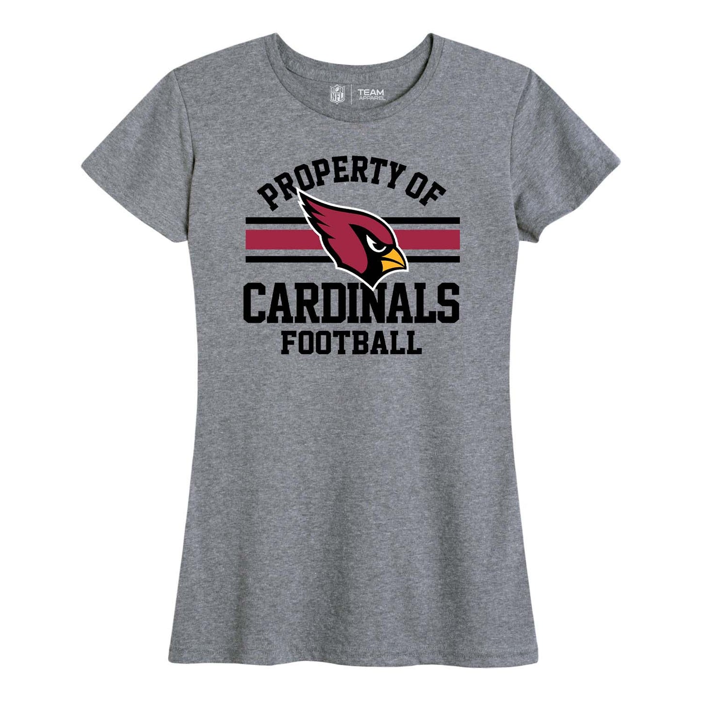 Arizona Cardinals NFL Women's Property Of Lightweight Plus Size T-Shirt - Sport Gray