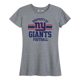 New York Giants NFL Women's Property Of Lightweight Plus Size T-Shirt - Sport Gray