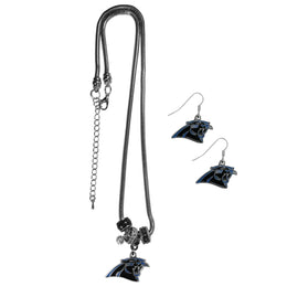 Carolina Panthers NFL Game Day Necklace and Earrings - Silver