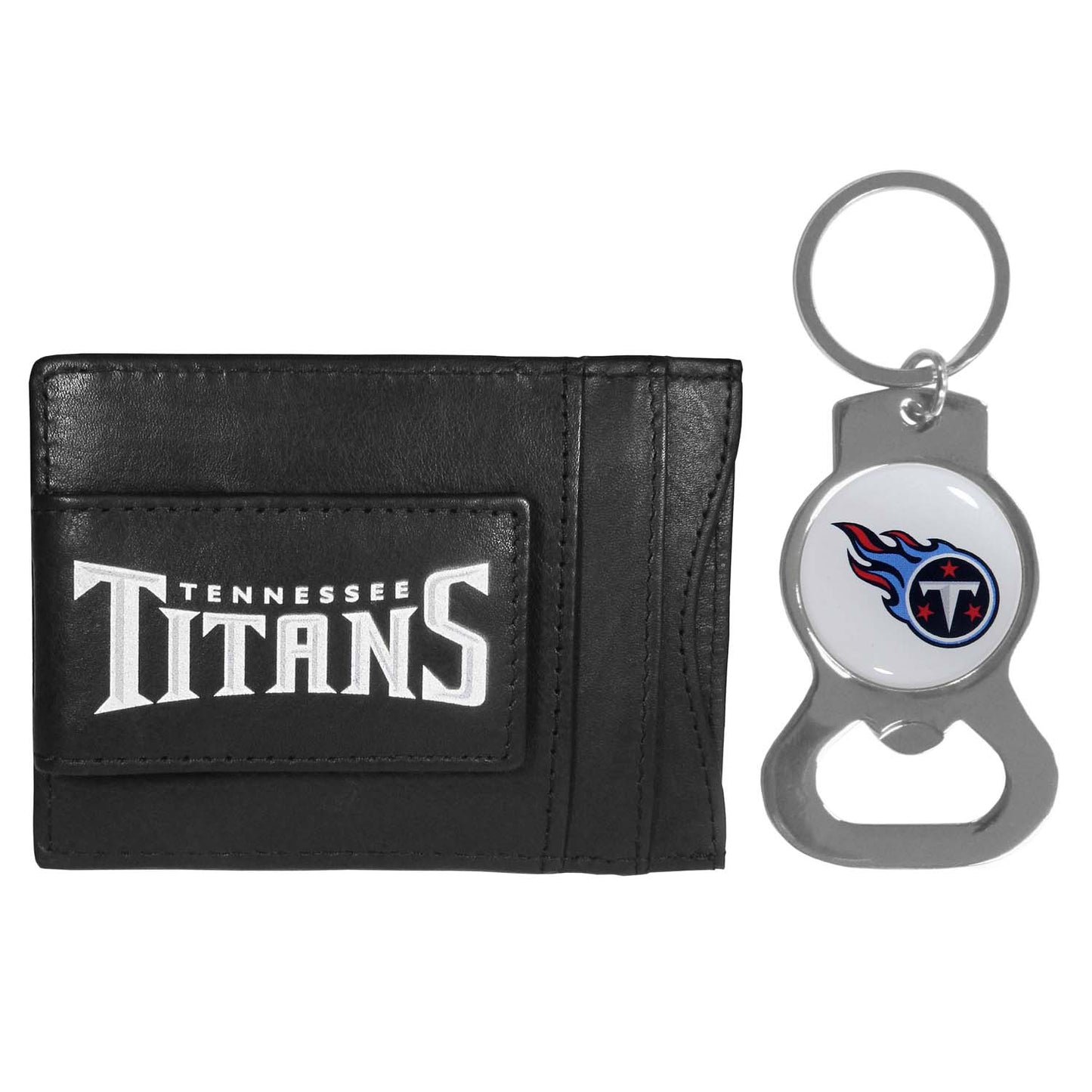 Tennessee Titans NFL Bottle Opener Keychain Bundle - Black