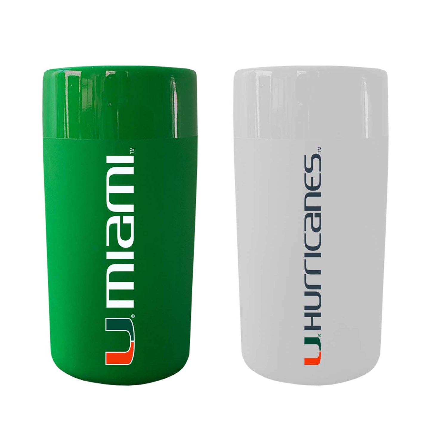 Miami Hurricanes College and University 2-Pack Shot Glasses - Team Color