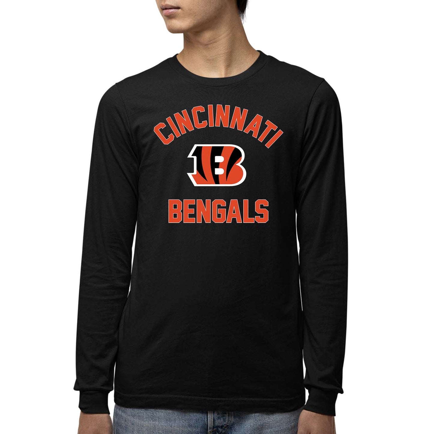 Cincinnati Bengals NFL Gameday Youth Football Long Sleeve Shirt - Black