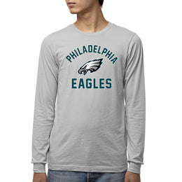 Philadelphia Eagles NFL Gameday Youth Football Long Sleeve Shirt - Gray
