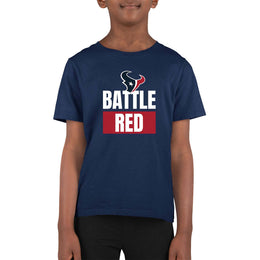 Houston Texans NFL Youth Team Slogan Short Sleeve Lightweight T Shirt - Navy