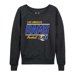 Los Angeles Rams NFL Womens Crew Neck Light Weight - Charcoal