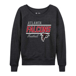 Atlanta Falcons NFL Womens Crew Neck Light Weight - Charcoal