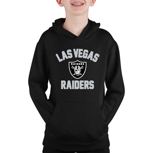 Las Vegas Raiders NFL Youth Gameday Hooded Sweatshirt - Black