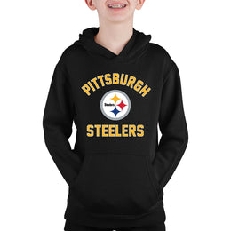 Pittsburgh Steelers NFL Youth Gameday Hooded Sweatshirt - Black