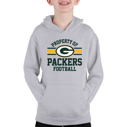 Green Bay Packers NFL Youth Property Of Hooded Sweatshirt - Sport Gray