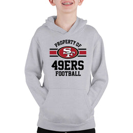 San Francisco 49ers NFL Youth Property Of Hooded Sweatshirt - Sport Gray