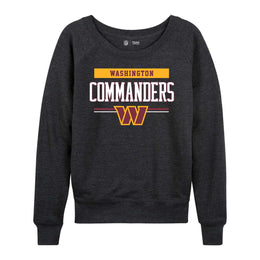 Washington Commanders NFL Womens Charcoal Crew Neck Football Apparel - Charcoal