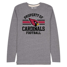 Arizona Cardinals NFL Adult Property Of Long SleeveT Shirt - Sport Gray