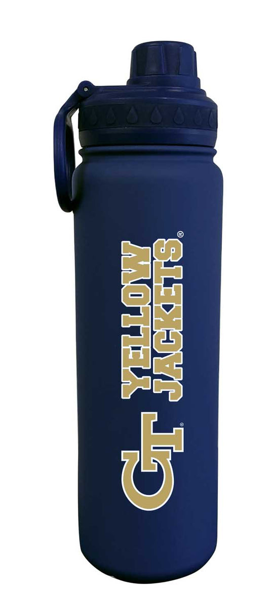 Georgia Tech Yellowjackets NCAA Stainless Steel Water Bottle - Navy