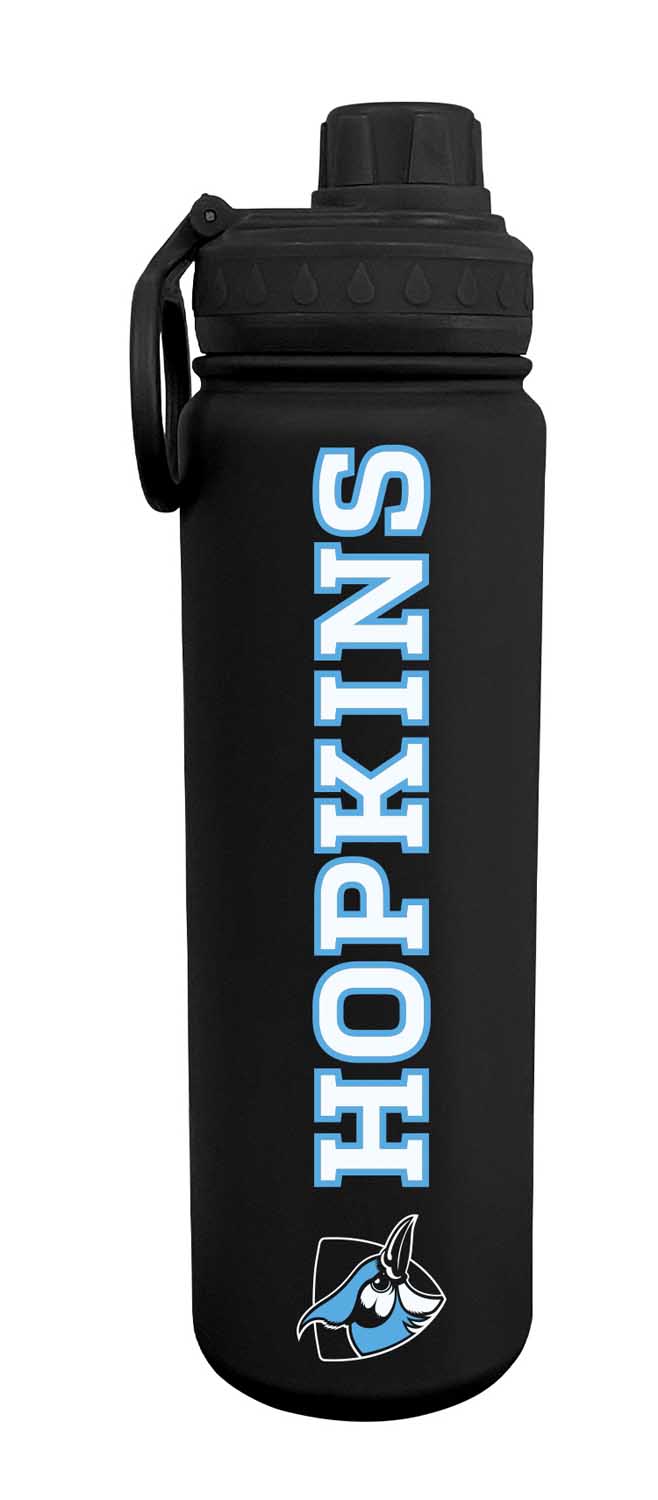 Johns Hopkins Blue Jays NCAA Stainless Steel Water Bottle - Black