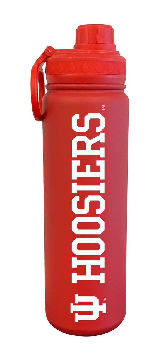 Indiana Hoosiers NCAA Stainless Steel Water Bottle - Crimson
