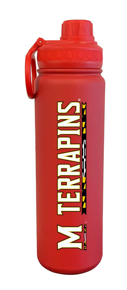 Maryland Terrapins NCAA Stainless Steel Water Bottle - Red