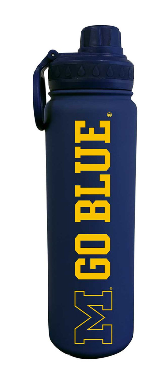 Michigan Wolverines NCAA Stainless Steel Water Bottle - Navy