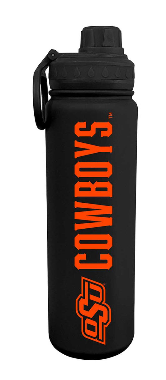 Oklahoma State Cowboys NCAA Stainless Steel Water Bottle - Black