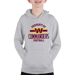 Washington Commanders NFL Youth Property Of Hooded Sweatshirt - Sport Gray