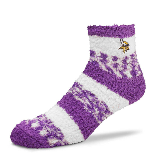 Minnesota Vikings NFL Cozy Soft Slipper Socks - Purple